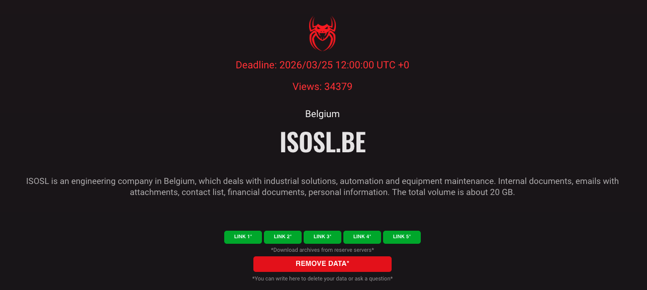 Incident Isosl